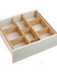 12 Piece Adjustable Bamboo Drawer Divider - KITCHEN - Cutlery Trays - Soko and Co