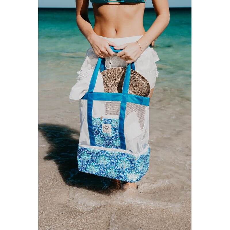 2-in-1 Insulated Beach Cooler and Carry Bag Peacocks - LIFESTYLE - Picnic - Soko and Co