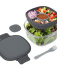 3 Compartment Lunch Box Dark Grey - LIFESTYLE - Lunch - Soko and Co