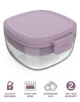 3 Compartment Lunch Box Lavender - LIFESTYLE - Lunch - Soko and Co