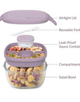 3 Compartment Lunch Box Lavender - LIFESTYLE - Lunch - Soko and Co