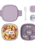 3 Compartment Lunch Box Lavender - LIFESTYLE - Lunch - Soko and Co