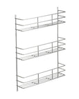 3 Tier Wall Mounted Spice Rack Chrome - KITCHEN - Spice Racks - Soko and Co