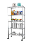 5 Tier Adjustable Heavy Duty Shelving Unit Chrome - HOME STORAGE - Shelves and Cabinets - Soko and Co