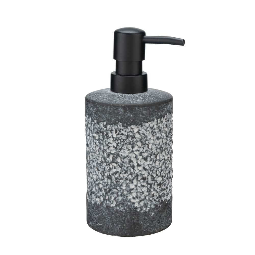 Anfo Ceramic Soap Dispenser Grey - BATHROOM - Soap Dispensers and Trays - Soko and Co