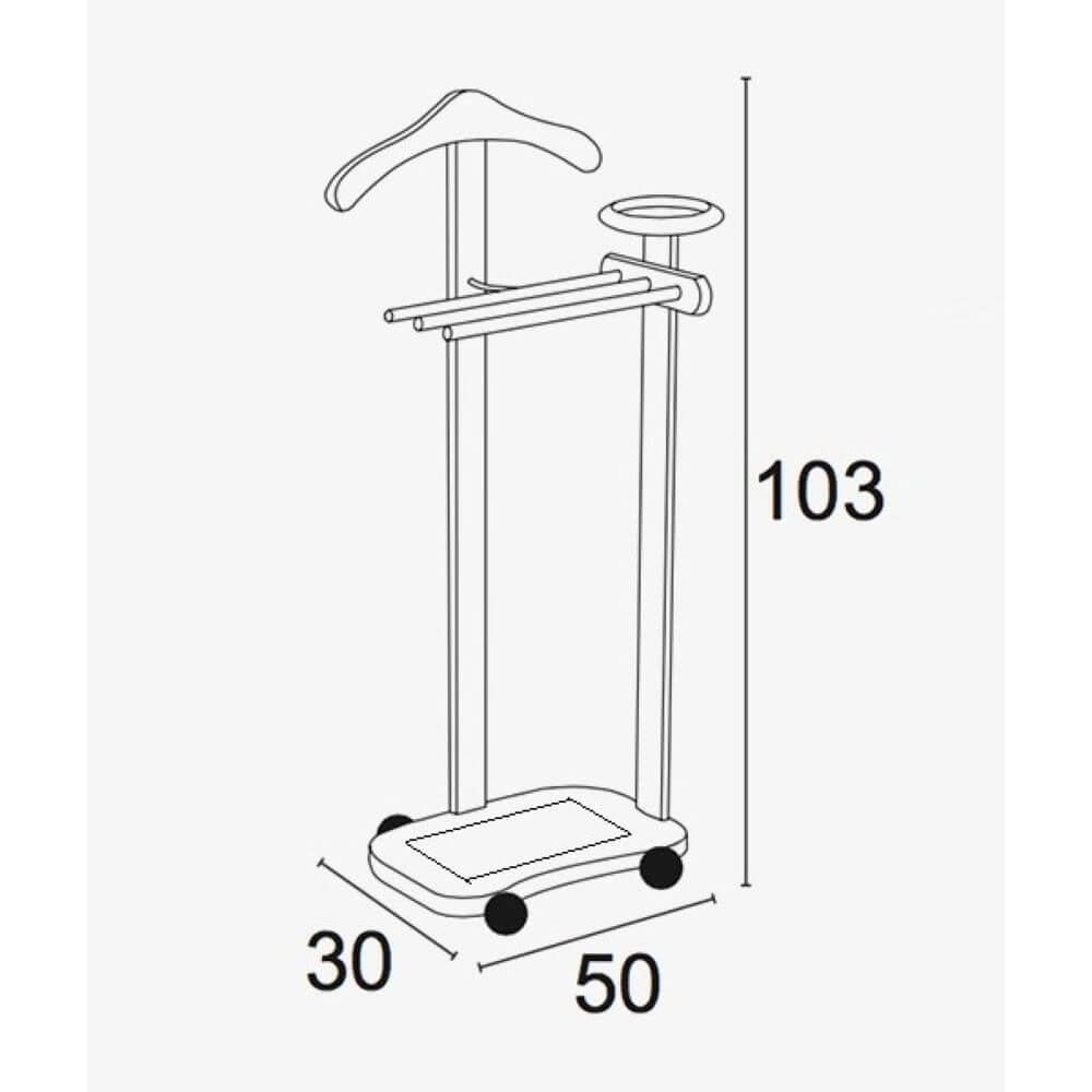 Antimo Clothes Valet Stand White - WARDROBE - Storage - Soko and Co