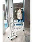 Antimo Clothes Valet Stand White - WARDROBE - Storage - Soko and Co