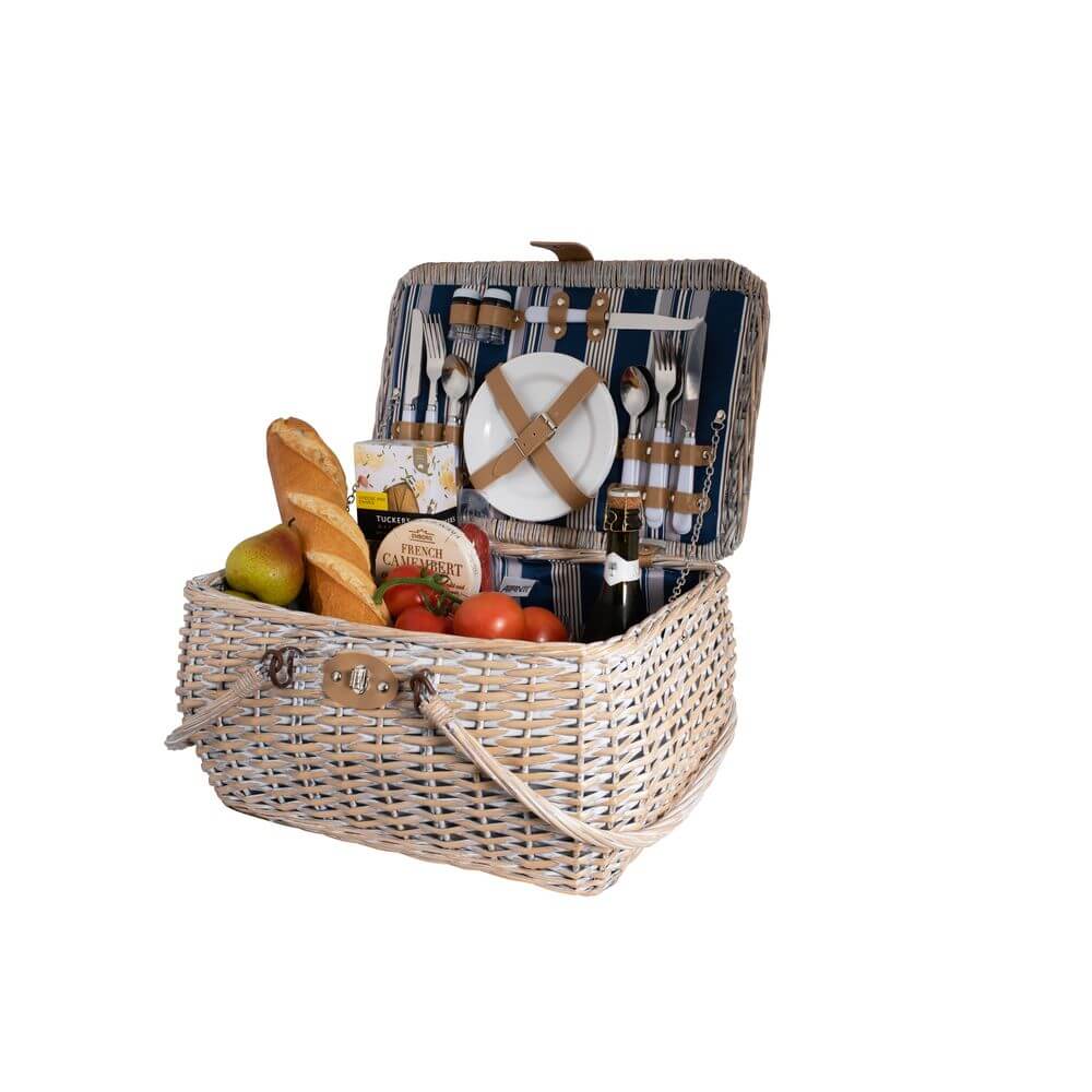 Avanti Large 4 Person Picnic Basket Hampton Stripe - LIFESTYLE - Picnic - Soko and Co