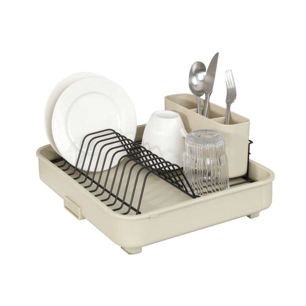 Avera Stainless Steel Expandable Dish Rack Cream - KITCHEN - Dish Racks and Mats - Soko and Co