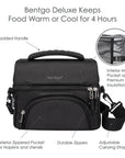 Bentgo Deluxe Insulated Lunch Bag Carbon Black - LIFESTYLE - Lunch - Soko and Co