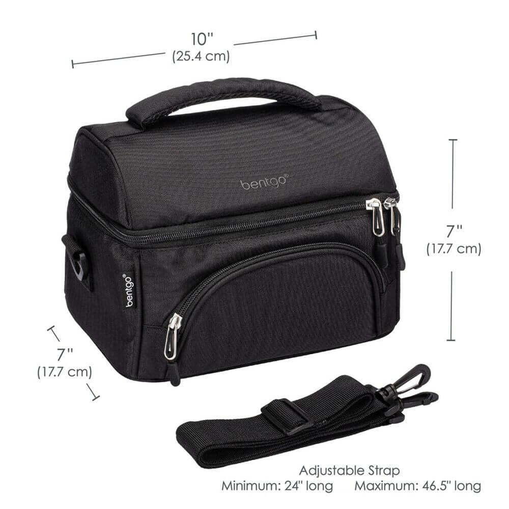 Bentgo Deluxe Insulated Lunch Bag Carbon Black - LIFESTYLE - Lunch - Soko and Co