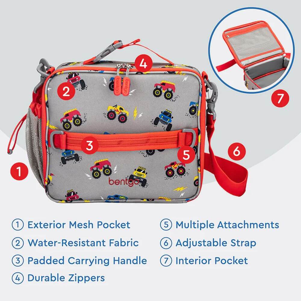 Bentgo Kids Insulated Lunch Bag Trucks - LIFESTYLE - Lunch - Soko and Co