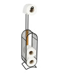 Brendola Freestanding Toilet Roll Holder and Dispenser Bamboo - BATHROOM - Toilet Roll Holders - Soko and Co