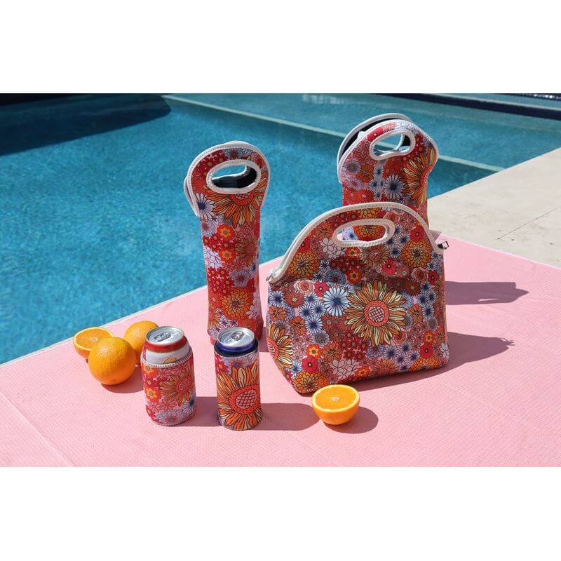 Brighton Insulated Double Bottle Bag Retro Springs - WINE - Bags and Carriers - Soko and Co