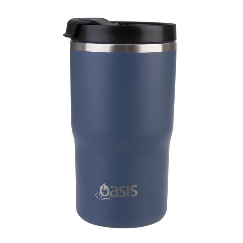 Ceramic Lined Insulated Travel Mug 480mL Indigo - LIFESTYLE - Coffee Mugs - Soko and Co