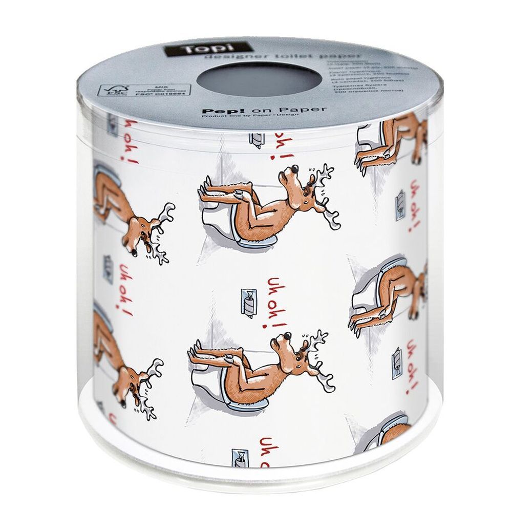 Christmas Toilet Paper Reindeer on Toilet - LIFESTYLE - Gifting and Gadgets - Soko and Co