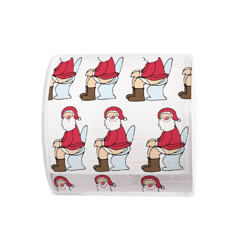 Christmas Toilet Paper Santa on Toilet - LIFESTYLE - Gifting and Gadgets - Soko and Co