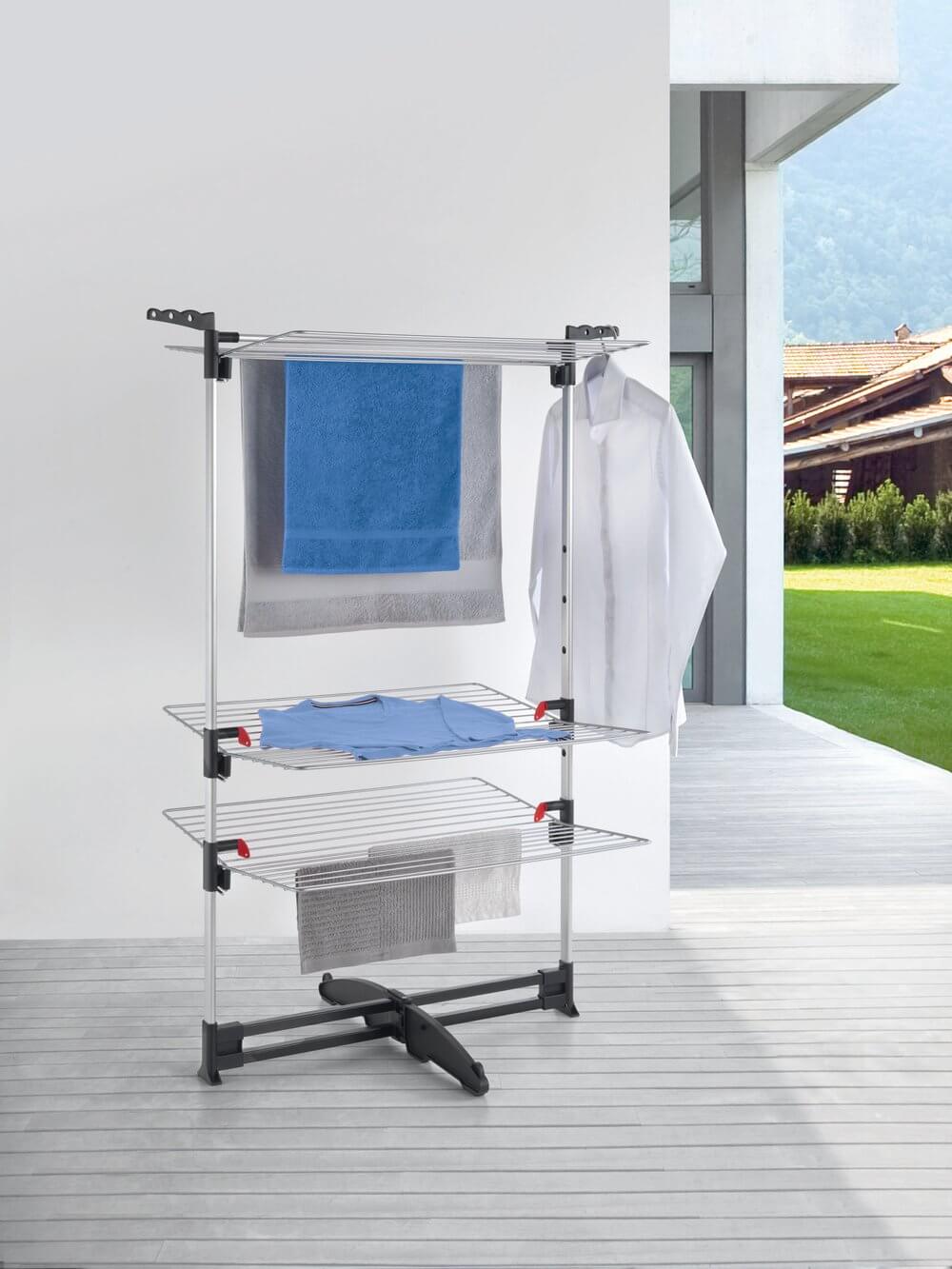 Ciclone Vario 3 Tier Adjustable Aluminium Tower Clothes Airer - LAUNDRY - Airers - Soko and Co