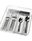 Clear Soft Grip 5 Compartment Cutlery Tray - KITCHEN - Cutlery Trays - Soko and Co