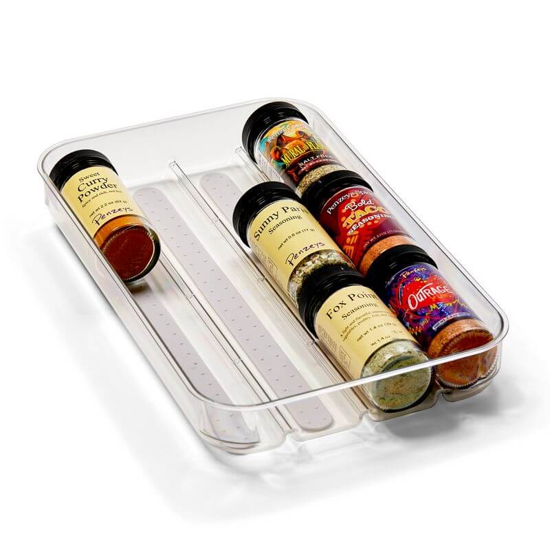 Clear Soft Grip In-Drawer Spice Organiser - KITCHEN - Cutlery Trays - Soko and Co