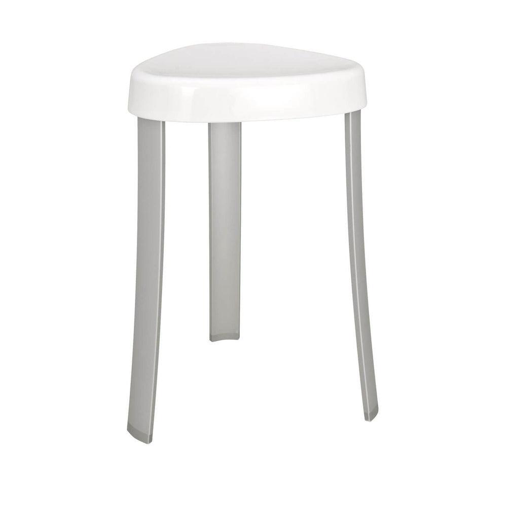 Corrente Aluminium Shower Stool White - BATHROOM - Safety - Soko and Co