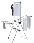 Deluxe A-Frame Clothes Airer with Top Hanging Rail Grey - LAUNDRY - Airers - Soko and Co