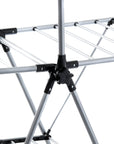 Deluxe A-Frame Clothes Airer with Top Hanging Rail Grey - LAUNDRY - Airers - Soko and Co