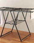 Deluxe Aluminium A-Frame Clothes Airer Matte Black - LAUNDRY - Airers - Soko and Co