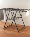 Deluxe Aluminium A-Frame Clothes Airer Matte Black - LAUNDRY - Airers - Soko and Co