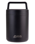 Double Wall Insulated Food Flask 480mL Matte Black - LIFESTYLE - Lunch - Soko and Co