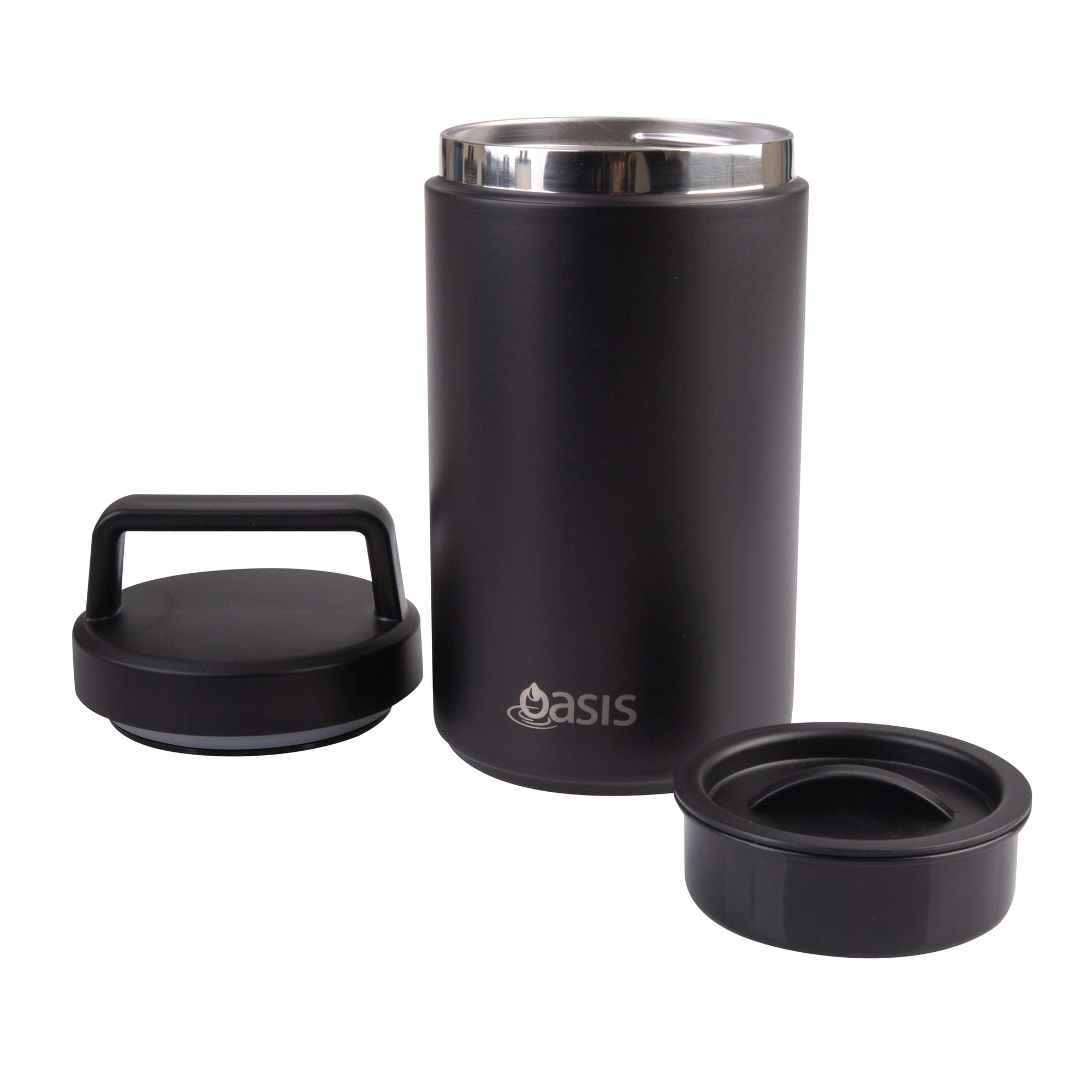 Double Wall Insulated Food Flask 700mL Matte Black - LIFESTYLE - Lunch - Soko and Co