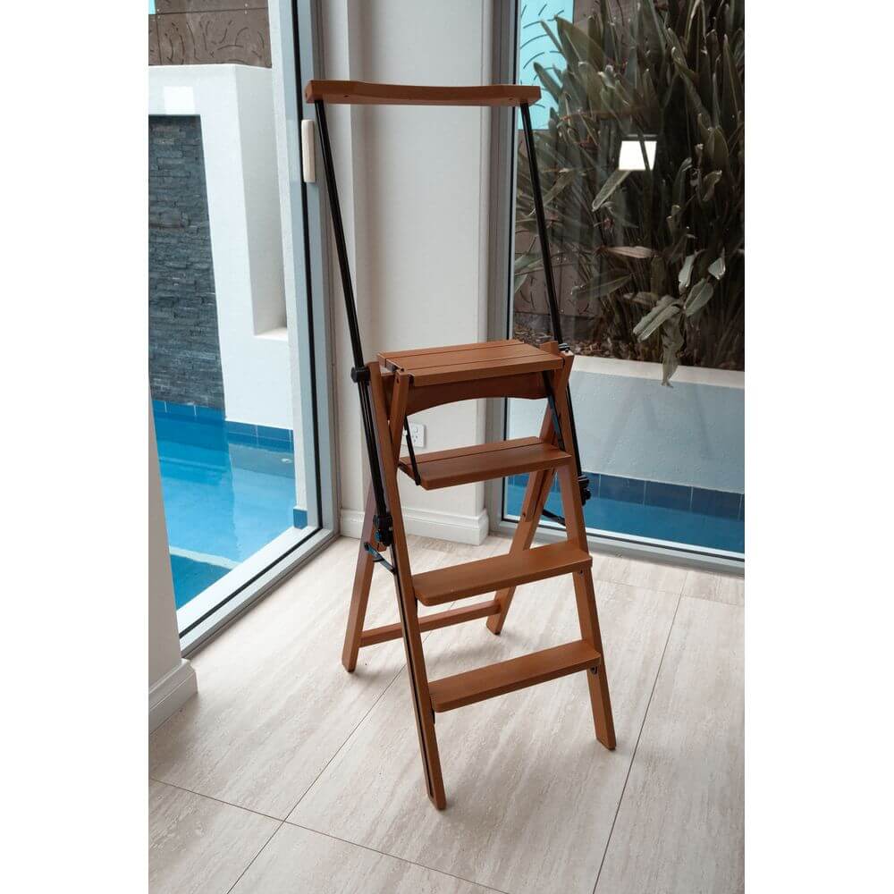 Eletta Ladder Chair Cherry Wood - LAUNDRY - Ladders - Soko and Co