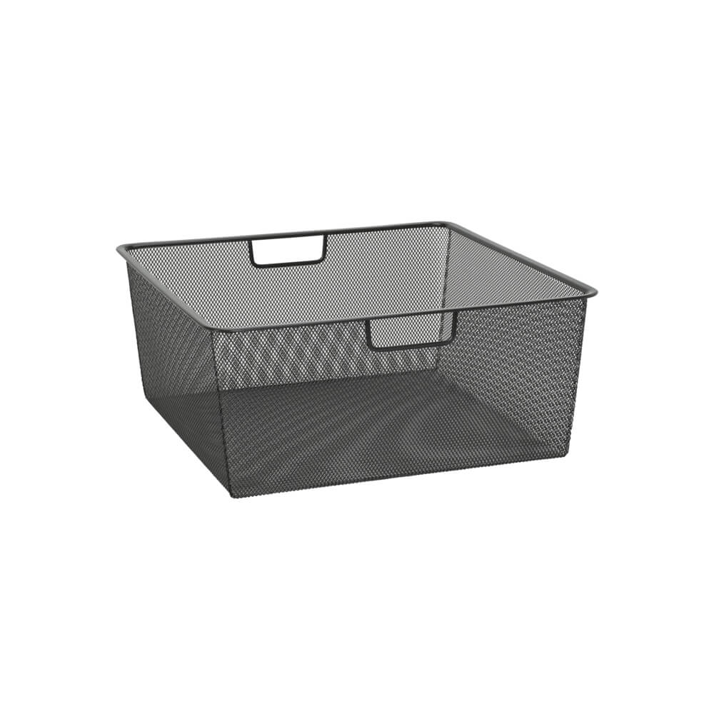 Elfa Mesh Basket for Gliding Drawer Frame W: 45 D: 40 H: 18 Graphite - ELFA - Gliding Drawers and Racks - Soko and Co