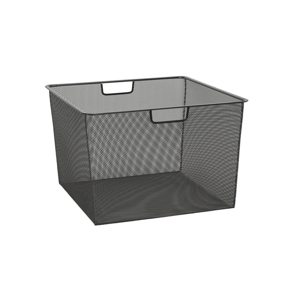 Elfa Mesh Basket for Gliding Drawer Frame W: 45 D: 40 H: 28 Graphite - ELFA - Gliding Drawers and Racks - Soko and Co