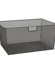 Elfa Mesh Basket for Gliding Drawer Frame W: 60 D: 40 H: 28 Graphite - ELFA - Gliding Drawers and Racks - Soko and Co