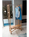 Elios Expandable Garment Rack Natural - WARDROBE - Garment Racks - Soko and Co