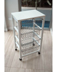 Gingerone Kitchen Trolley White - HOME STORAGE - Storage Trolleys - Soko and Co