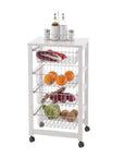 Gingerone Kitchen Trolley White - HOME STORAGE - Storage Trolleys - Soko and Co