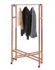 Giulius Garment Rack Cherry Wood - WARDROBE - Garment Racks - Soko and Co