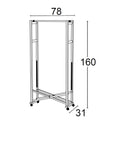 Giulius Garment Rack White - WARDROBE - Garment Racks - Soko and Co