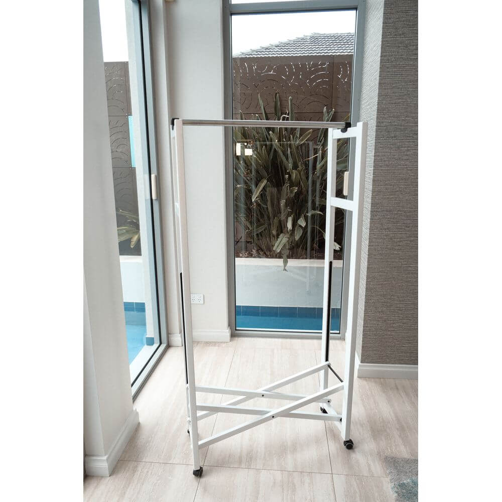 Giulius Garment Rack White - WARDROBE - Garment Racks - Soko and Co