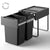 Heavy Duty 40L Pull Out Kitchen Bin with Soft Close Glider - KITCHEN - Bins - Soko and Co