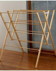 Heavy Duty W-Frame Bamboo Clothes Airer - LAUNDRY - Airers - Soko and Co