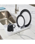 iDesign Compact Dish Rack White - KITCHEN - Sink - Soko and Co