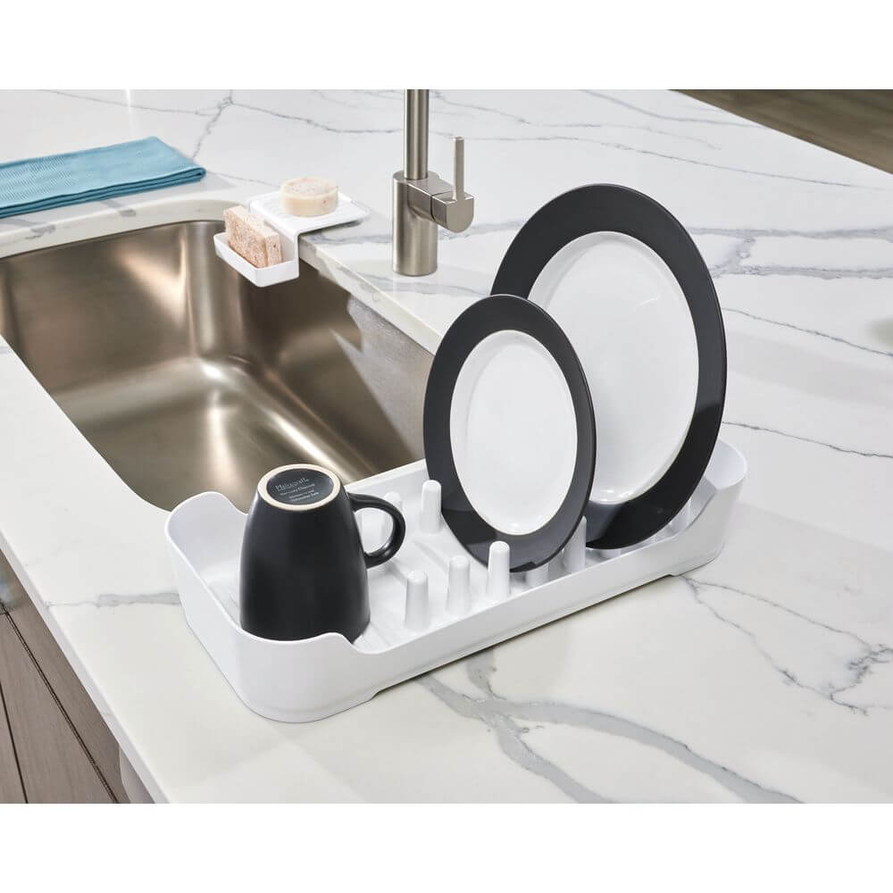 iDesign Compact Dish Rack White - KITCHEN - Sink - Soko and Co