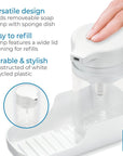 iDesign Dish Soap Pump and Drip Tray White - KITCHEN - Sink - Soko and Co