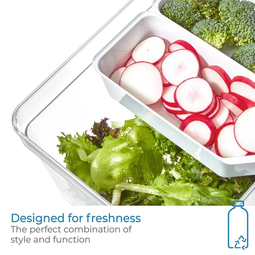 iDesign Fridge Container with Insert Trays Large Tall - KITCHEN - Fridge and Produce - Soko and Co