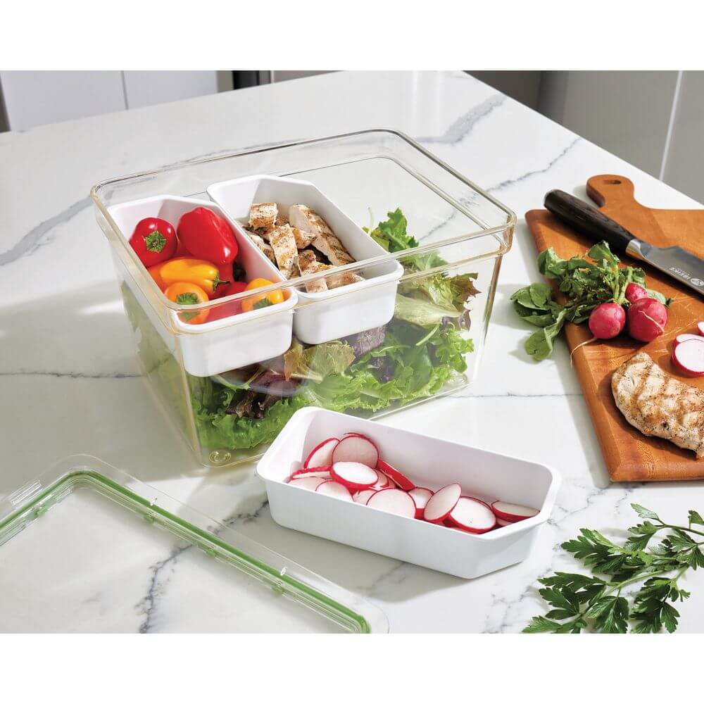 iDesign Fridge Container with Insert Trays Large Tall - KITCHEN - Fridge and Produce - Soko and Co