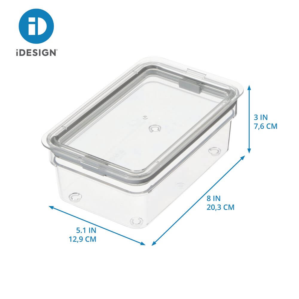 iDesign Pantry Container with Clear Lid Medium Short - KITCHEN - Food Containers - Soko and Co