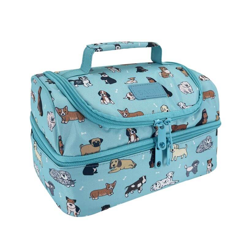 Insulated 2 Compartment Kids Lunch Bag Puppies - LIFESTYLE - Lunch - Soko and Co